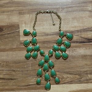 Green and gold played Necklace